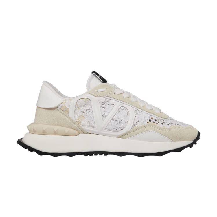 Valentino Wmns Lacerunner Low 'Lace - White Ivory'