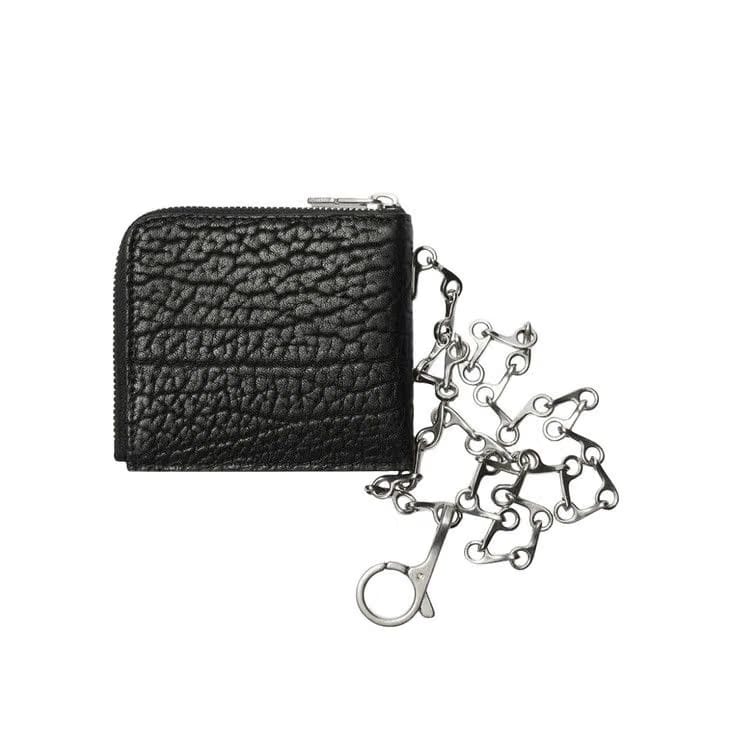 Burberry Leather Chain Wallet Black