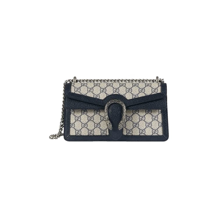 Gucci Dionysus GG Small Shoulder Bag Beige/Blue Supreme