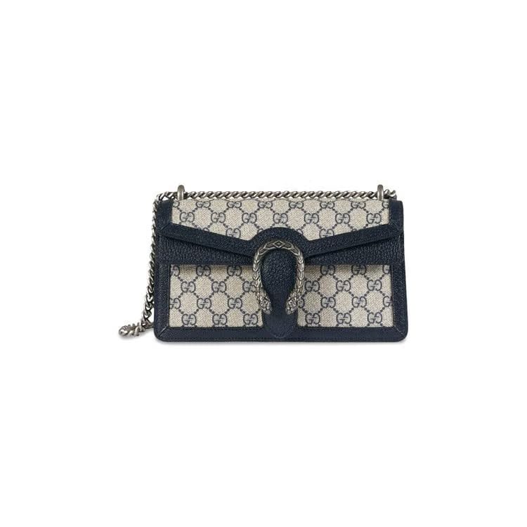 Gucci Dionysus GG Small Shoulder Bag Beige/Blue Supreme