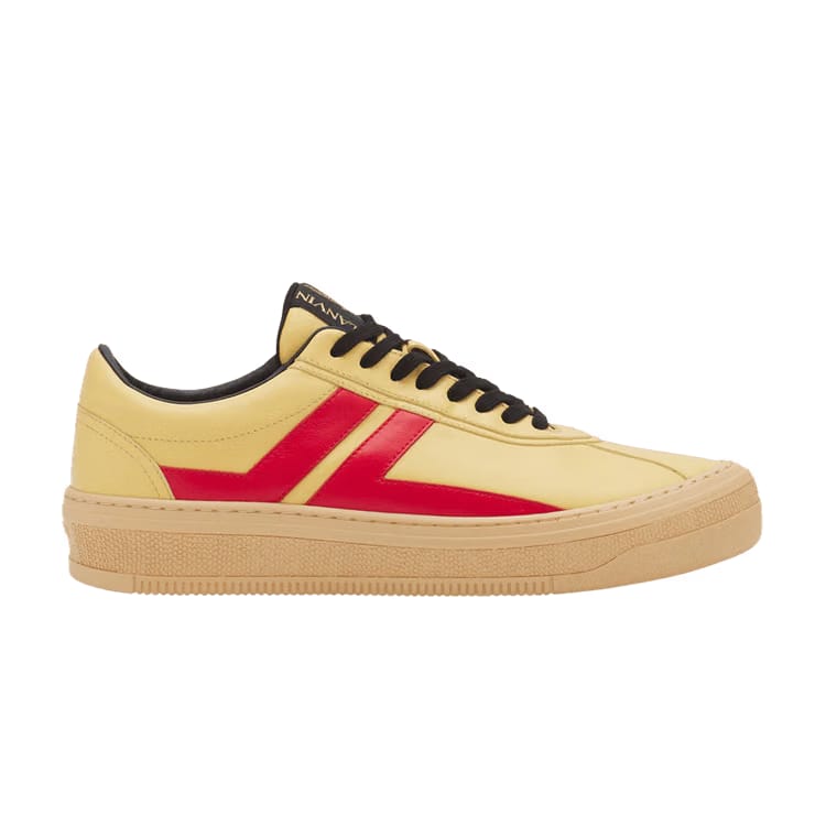 Future x Lanvin Cash High Sole Sneaker Bright Yellow Red