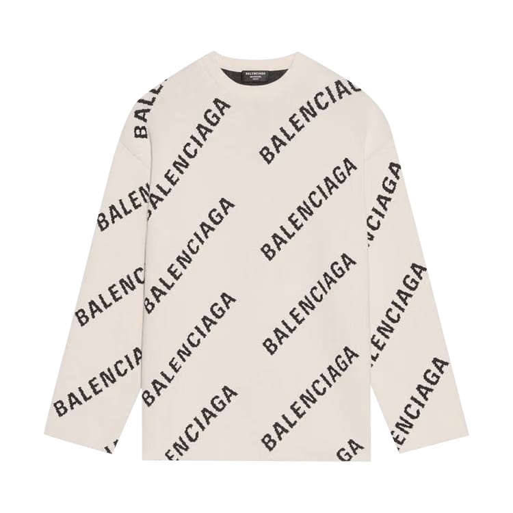 Balenciaga Crewneck Chalky White/Black