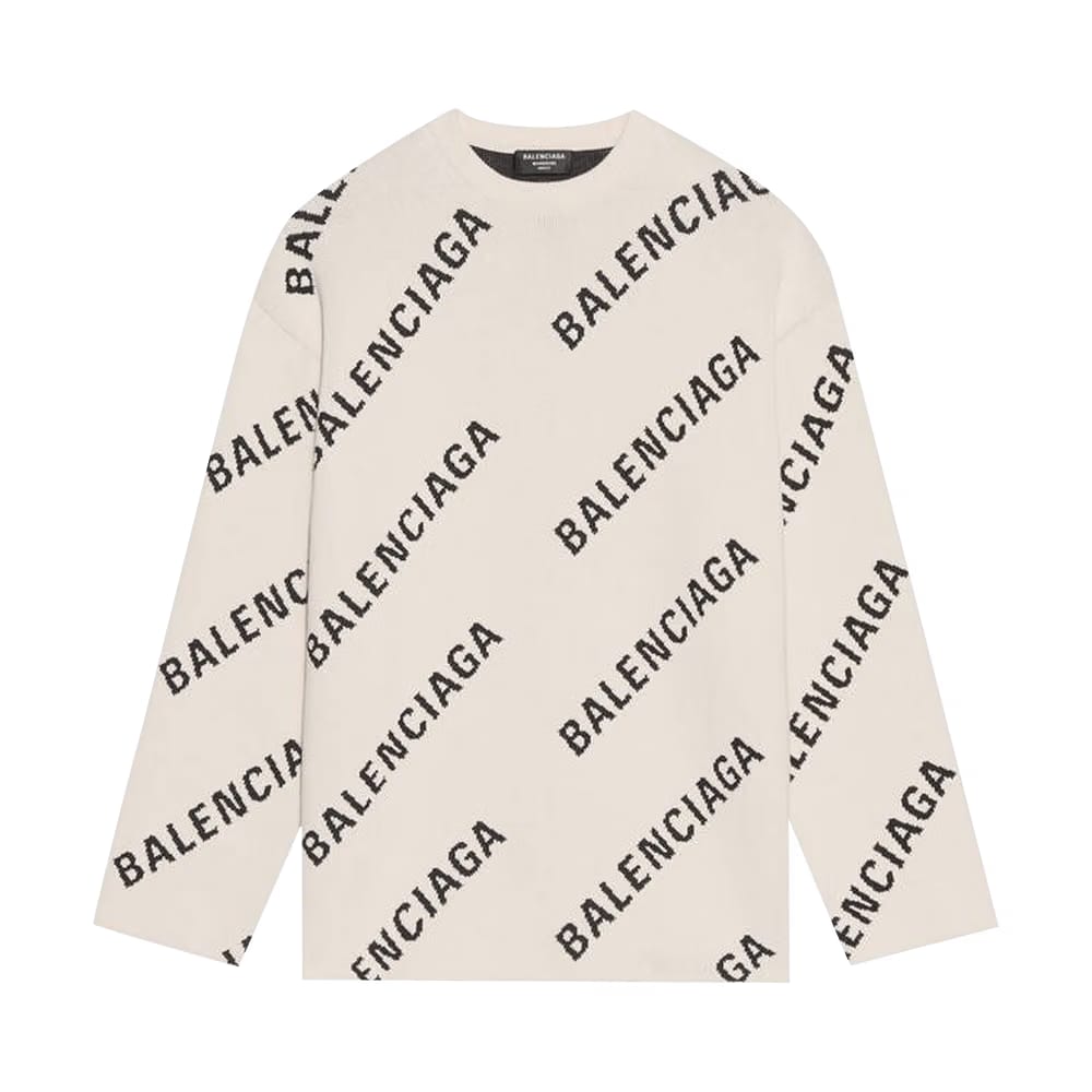 Balenciaga Crewneck Chalky White/Black