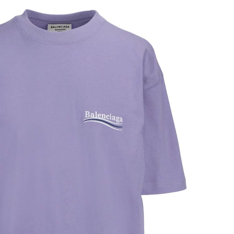 Balenciaga Political Campaign T-Shirt Purple