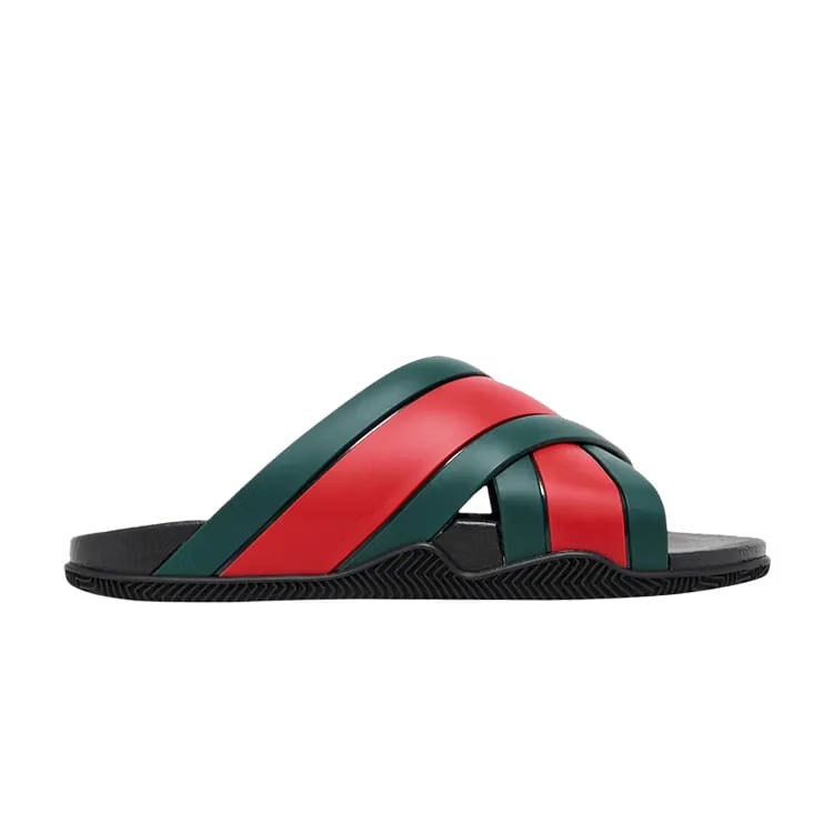 Gucci Wmns Slide Web Stripe 'Black'