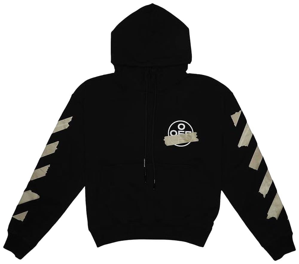 Off-White Tape Arrows Over Hoodie Black/Beige
