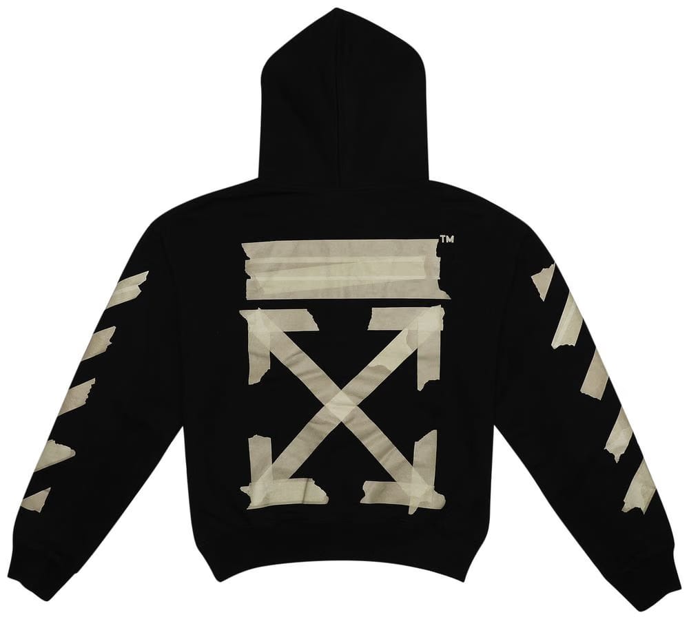 Off-White Tape Arrows Over Hoodie Black/Beige