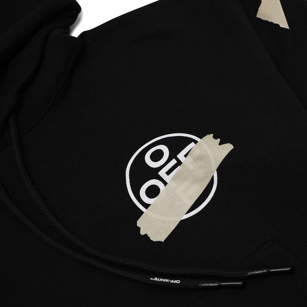 Off-White Tape Arrows Over Hoodie Black/Beige