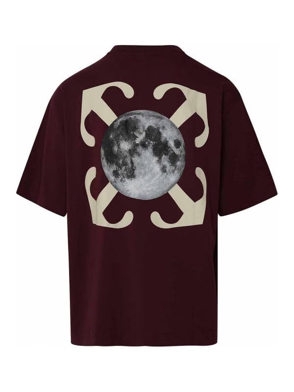 OFF-WHITE Moon Arrow Skate Shorts Sleeve T-Shirt