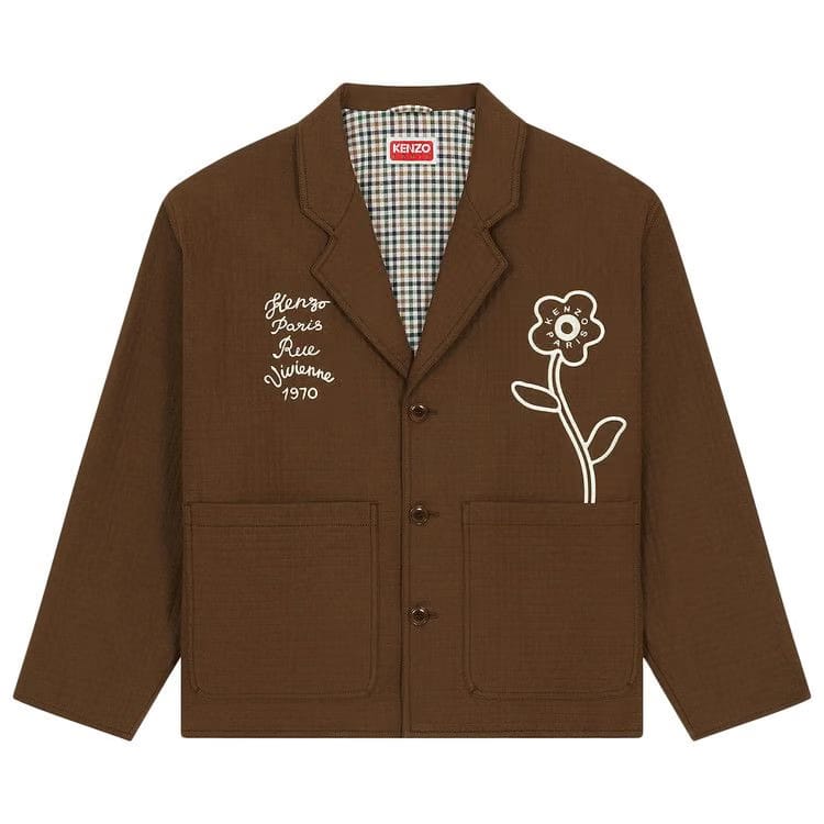 Kenzo Rue Vivienne 1970 Workwear Jacket Dark Brown