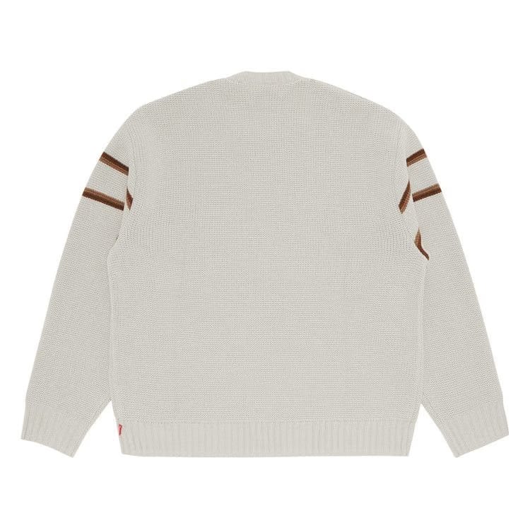 Supreme Chest Stripe Sweater (FW23) White