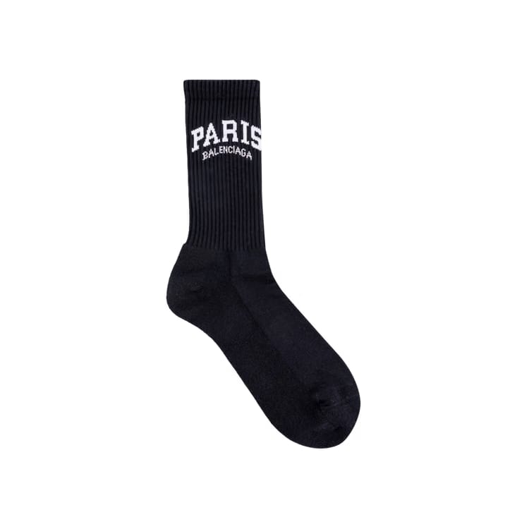 Balenciaga Paris Tennis Socks Black/White