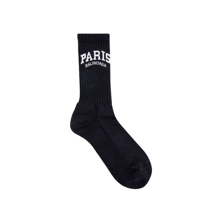 Balenciaga Paris Tennis Socks Black/White