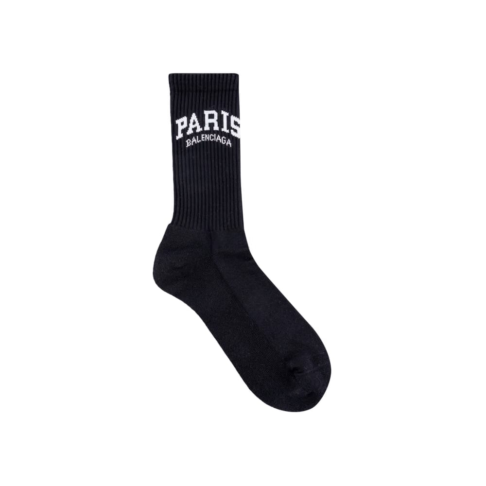 Balenciaga Paris Tennis Socks Black/White