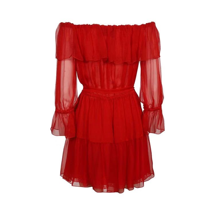 Gucci Chiffon Dress Amazing Red