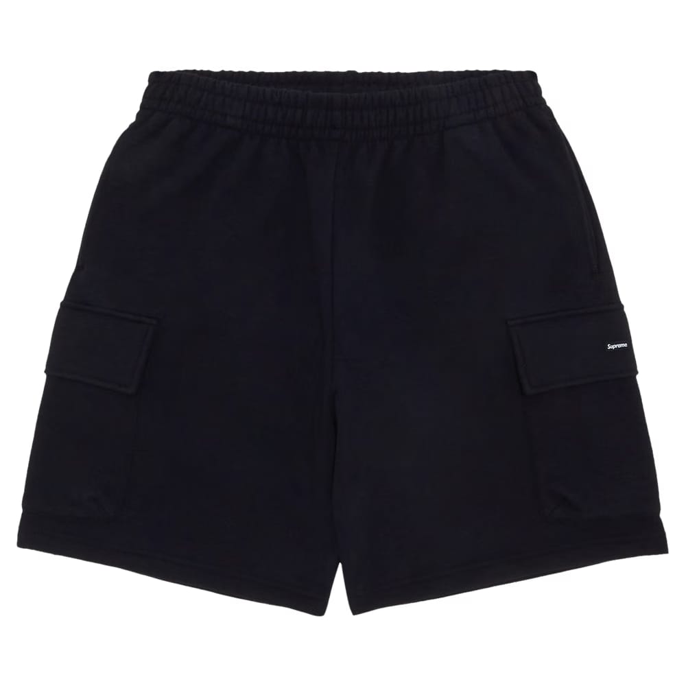 Supreme Small Box Baggy Cargo Sweatshort Black