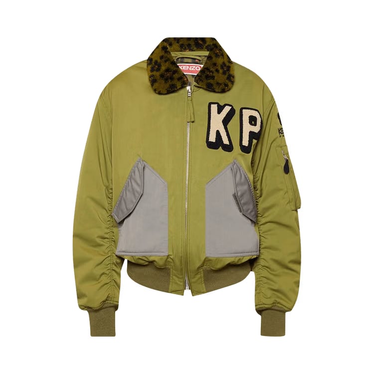 Kenzo Flight Fur Bomber Khaki