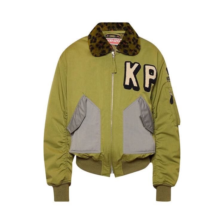 Kenzo Flight Fur Bomber Khaki