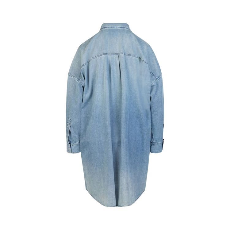 Gucci Kitten Denim Dress Blue