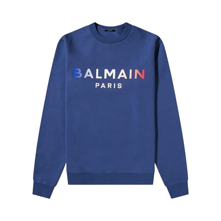 Balmain Gradient Crewneck Bleu Marine