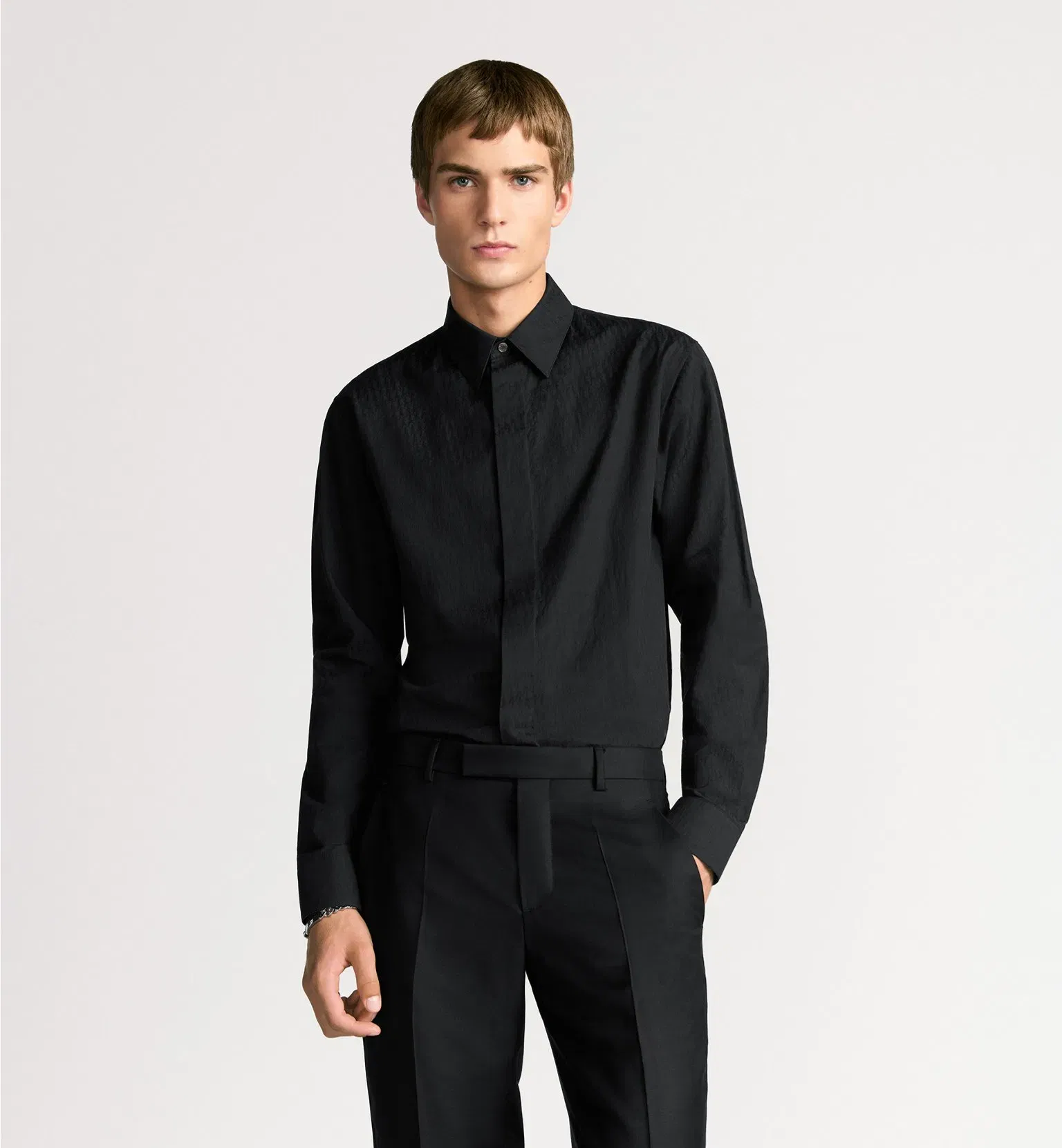 Dior Oblique Shirt Black Cotton Jacquard