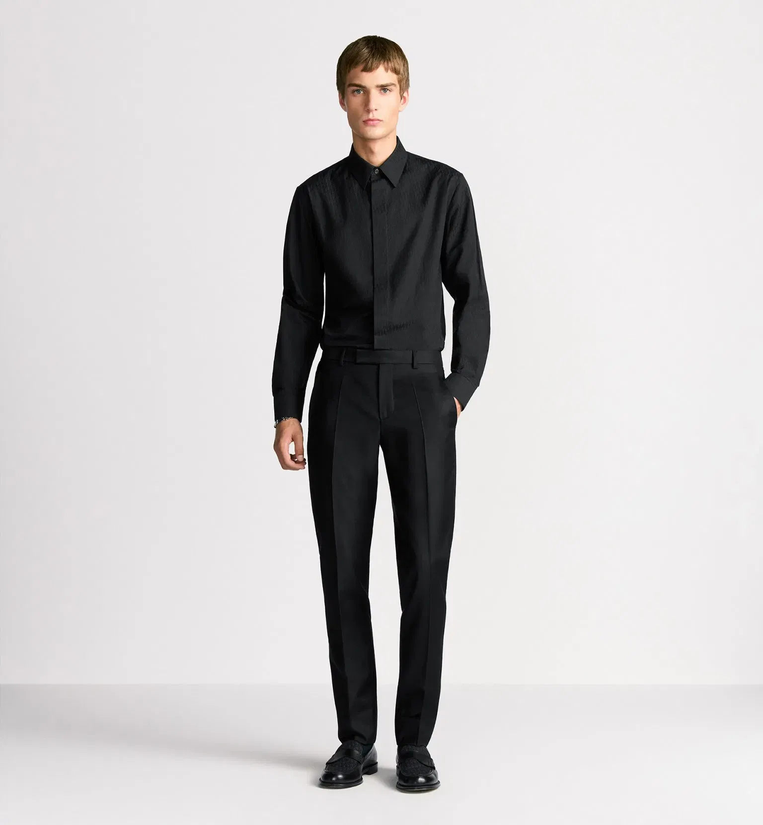 Dior Oblique Shirt Black Cotton Jacquard