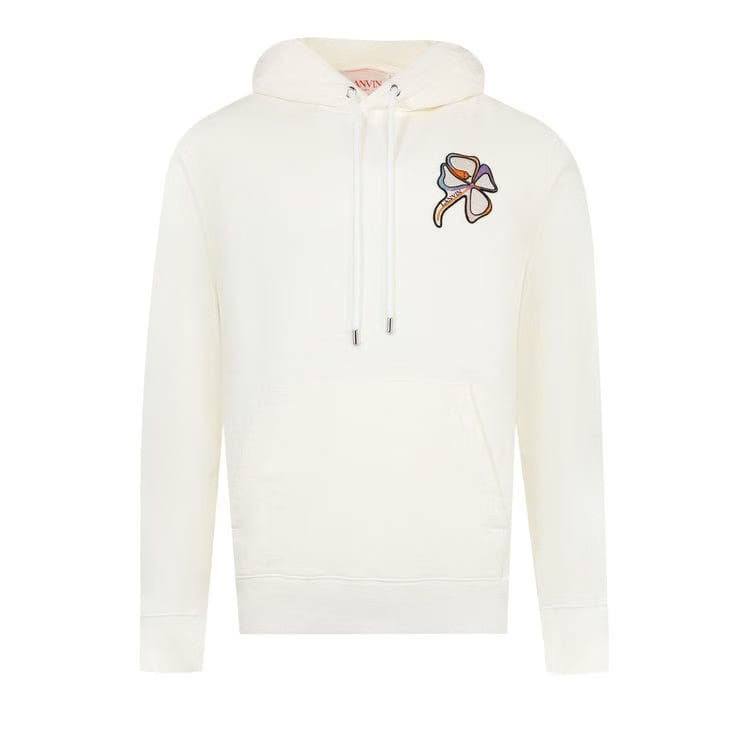 Lanvin Clover Snake Patch Hoodie Enamel