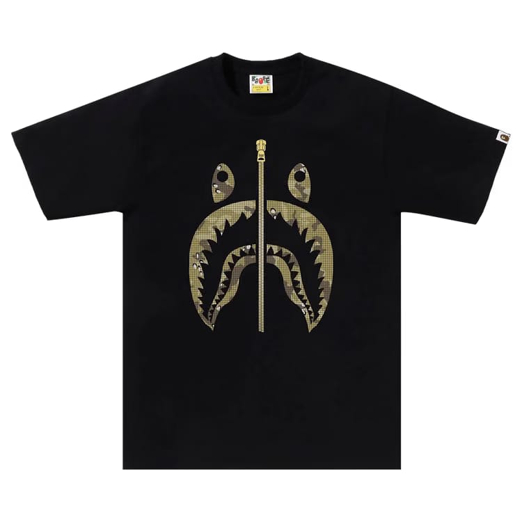 BAPE Bitmap Shark T-Shirt Black
