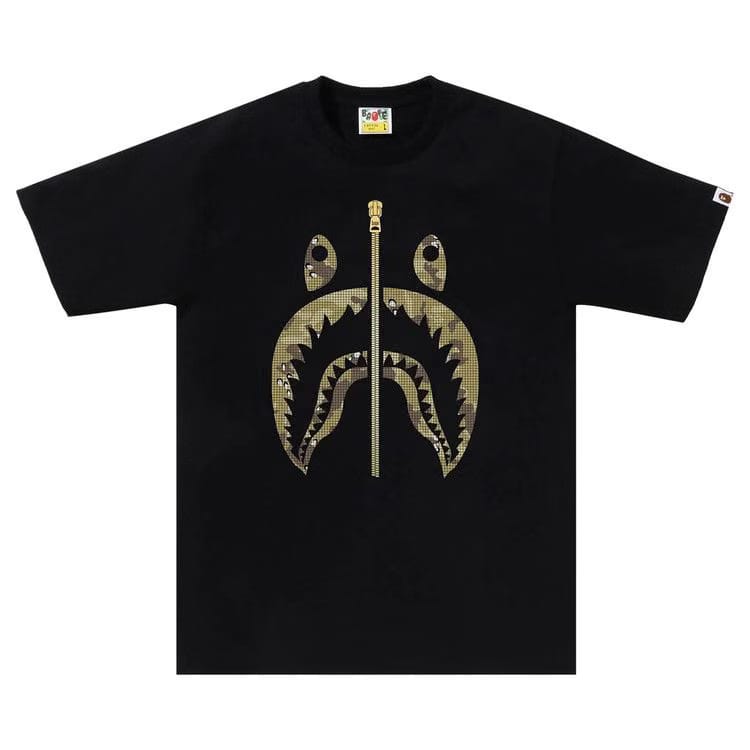 BAPE Bitmap Shark T-Shirt Black