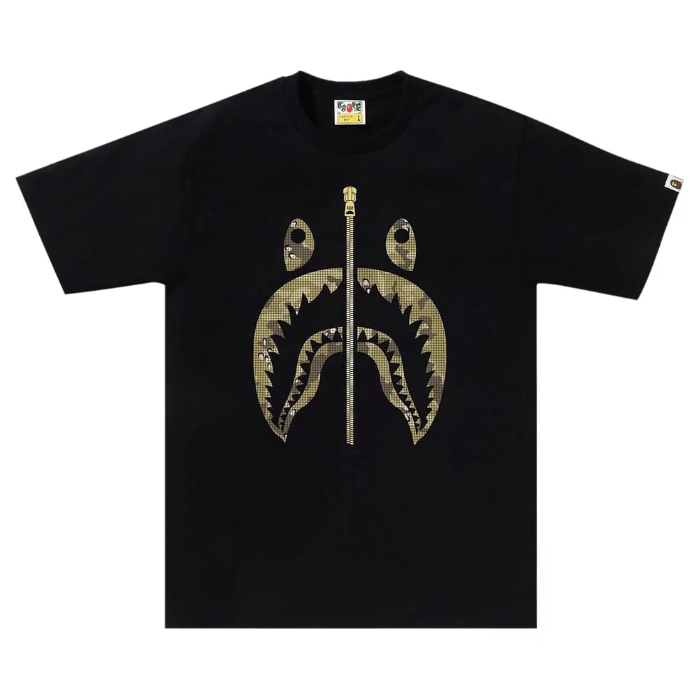 BAPE Bitmap Shark T-Shirt Black