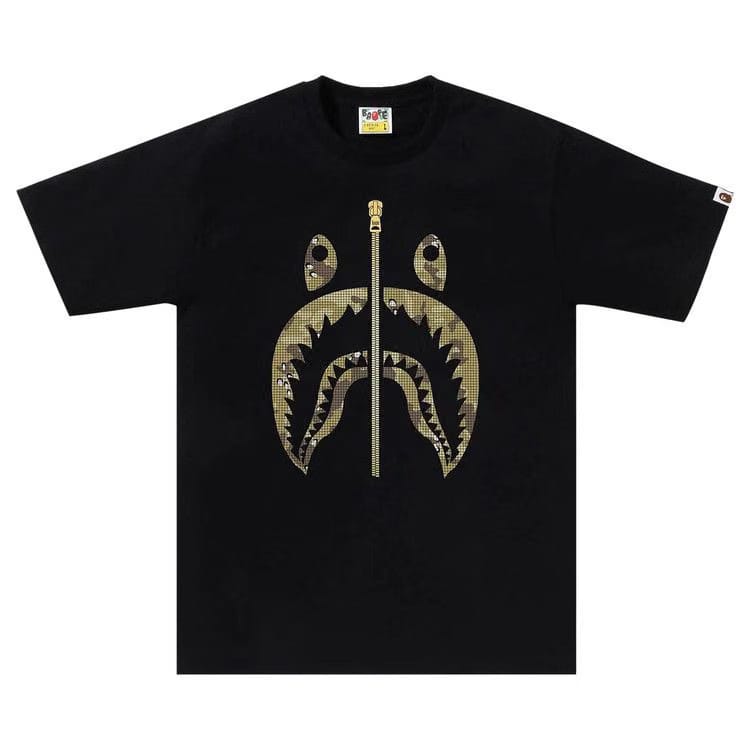 BAPE Bitmap Shark T-Shirt Black