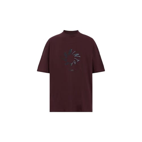 ALL SAINTS HALO SS CREW MARSH RED TSHIRT