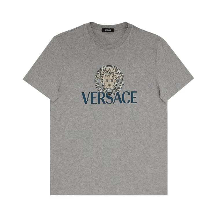 Versace Medusa Logo T-Shirt Light Grey