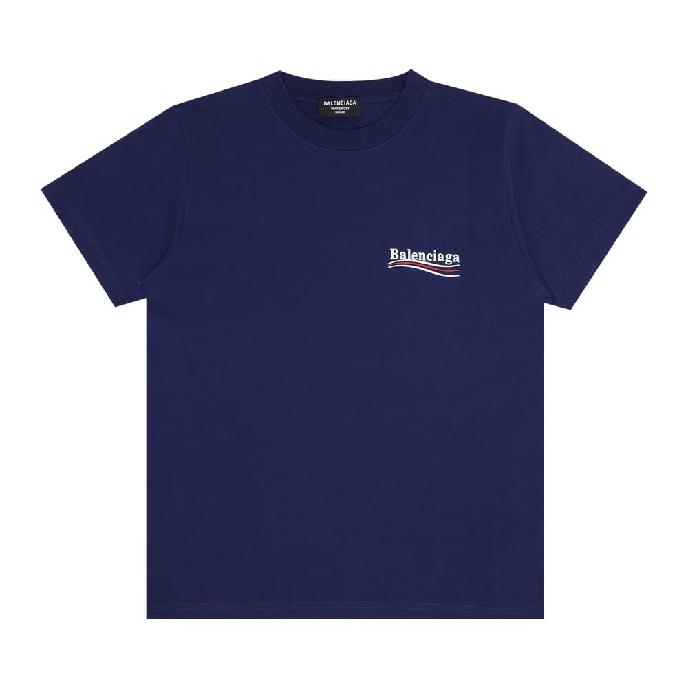 Balenciaga Small Fit T-Shirt Pacific Blue/White