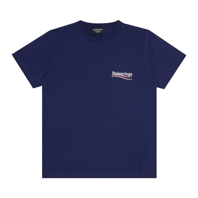 Balenciaga Small Fit T-Shirt Pacific Blue/White