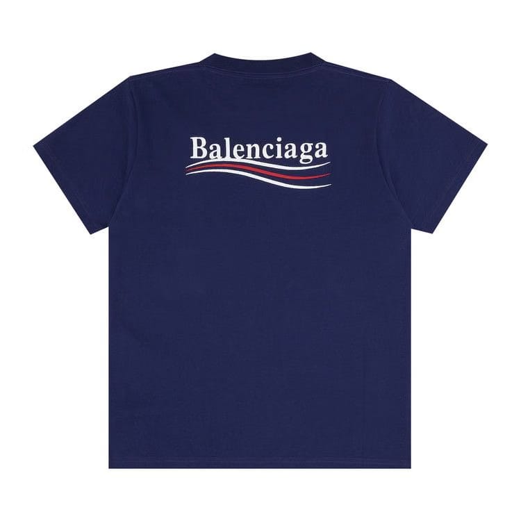 Balenciaga Small Fit T-Shirt Pacific Blue/White
