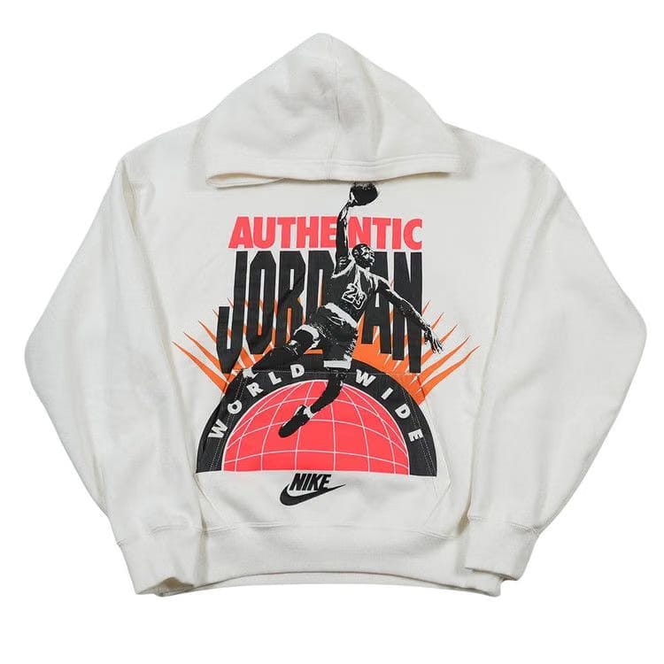Air Jordan Authentic Jordan Graphic Hoodie Sail/Infrared 23