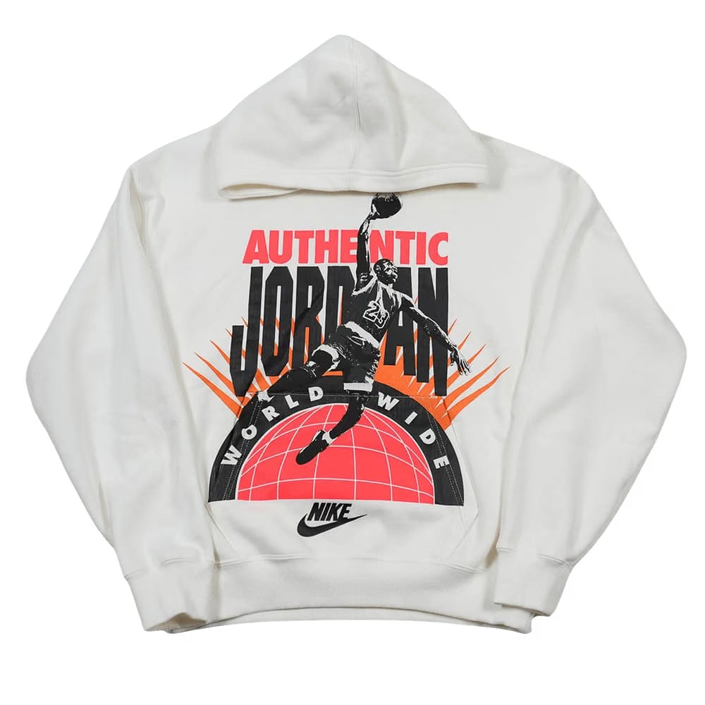 Air Jordan Authentic Jordan Graphic Hoodie Sail/Infrared 23