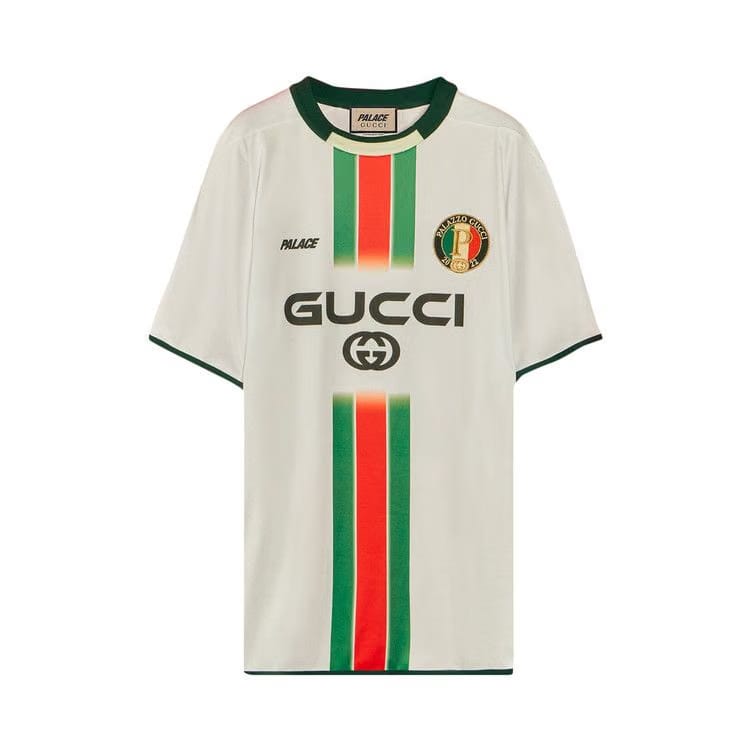 Gucci x Palace Printed Football Technical Jersey T-Shirt White