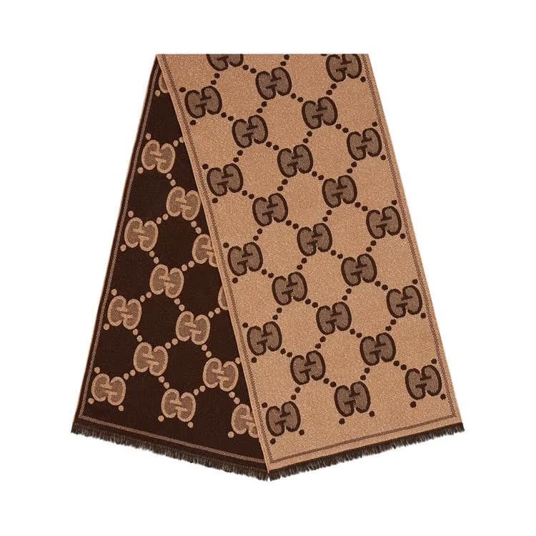 Gucci Scarf Beige/Darkbrown