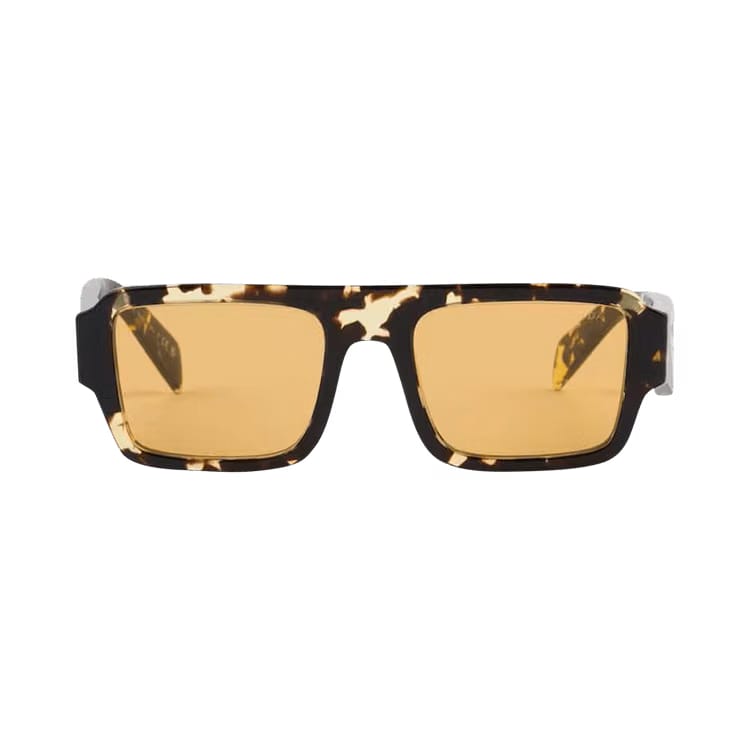 Prada Square Sunglasses Black Malt/Tortoise