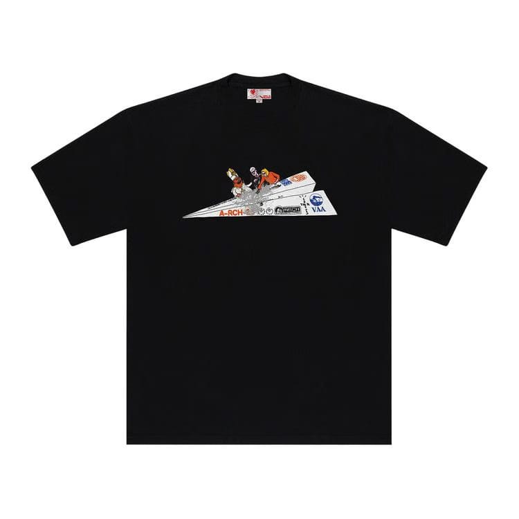 Cactus Jack by Travis Scott x Virgil Abloh x ARCH Paper Plane T-Shirt Black