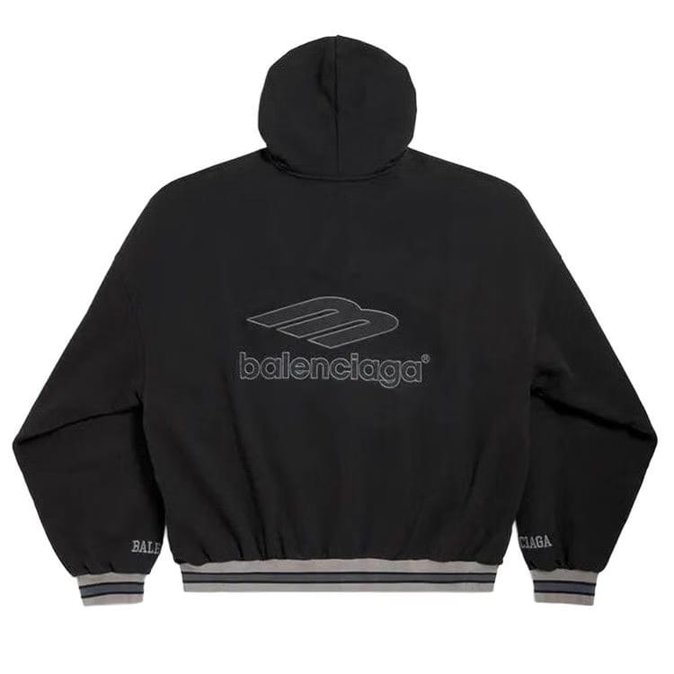 Balenciaga Polo Over Hoodie Black/Anthracite