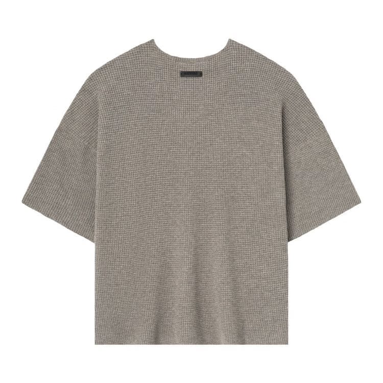 Fear of God Essentials Waffle Shorts Sleeve Sweater Homestead Heather