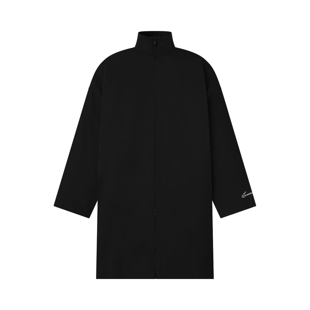 Fear of God Essentials Sporty Nylon High Neck Jacket Jet Black