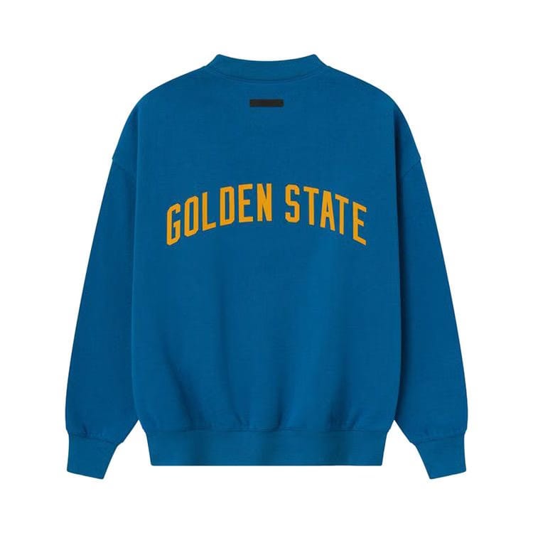 Fear of God Essentials x NBA Warriors Sport Crewneck Blue Sapphire