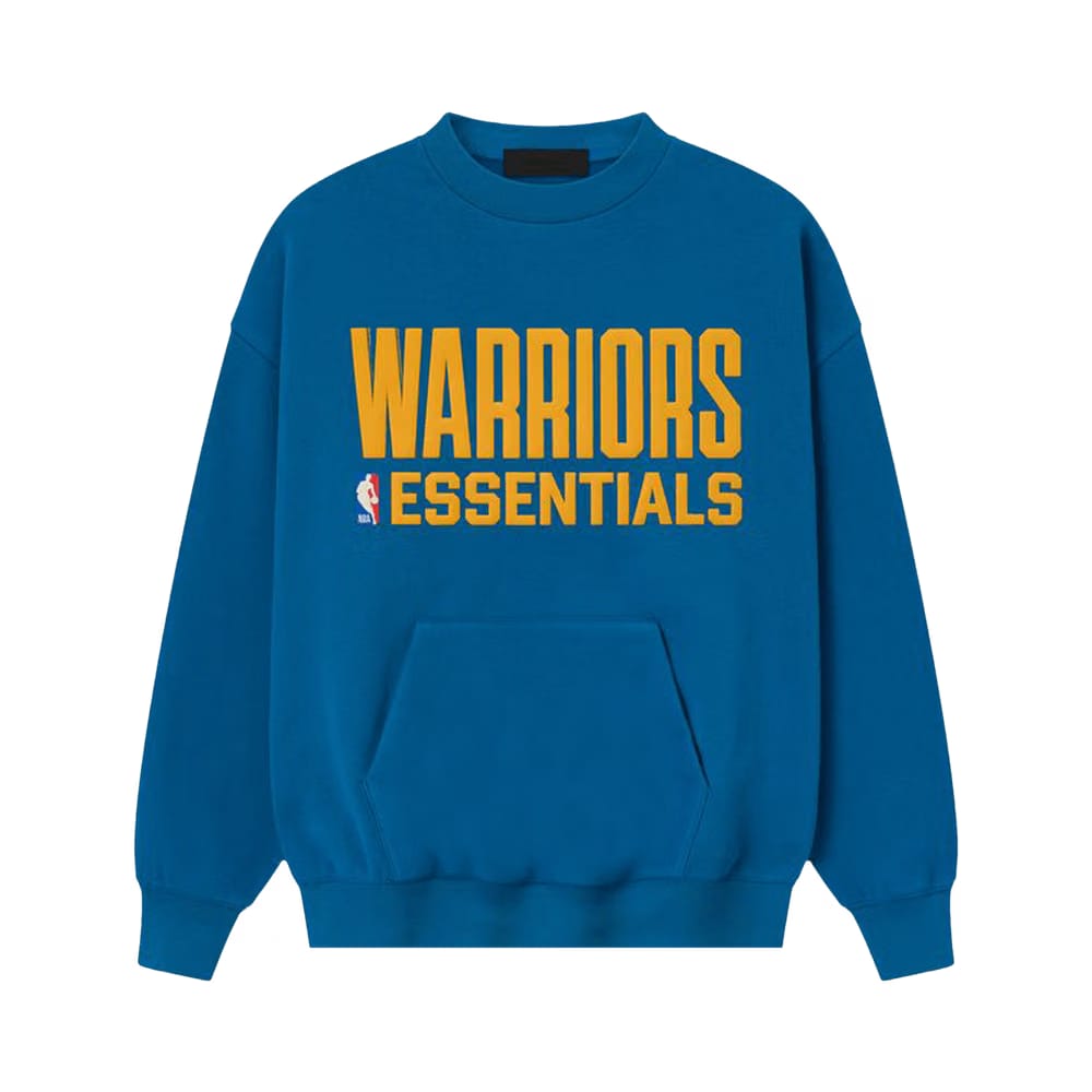 Fear of God Essentials x NBA Warriors Sport Crewneck Blue Sapphire
