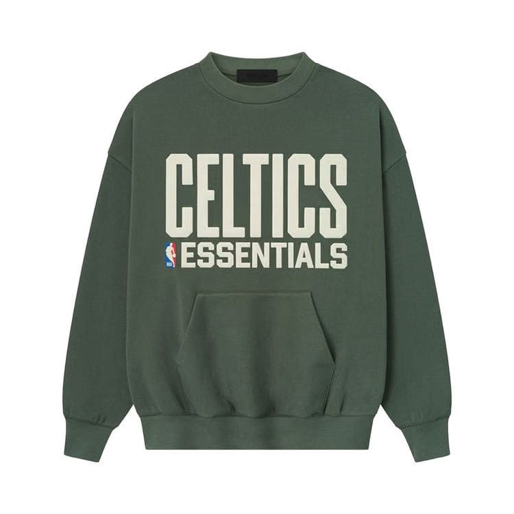 Fear of God Essentials x NBA Celtics Sport Crewneck Balsam Green