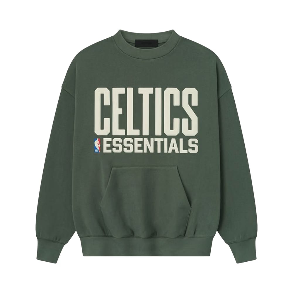 Fear of God Essentials x NBA Celtics Sport Crewneck Balsam Green