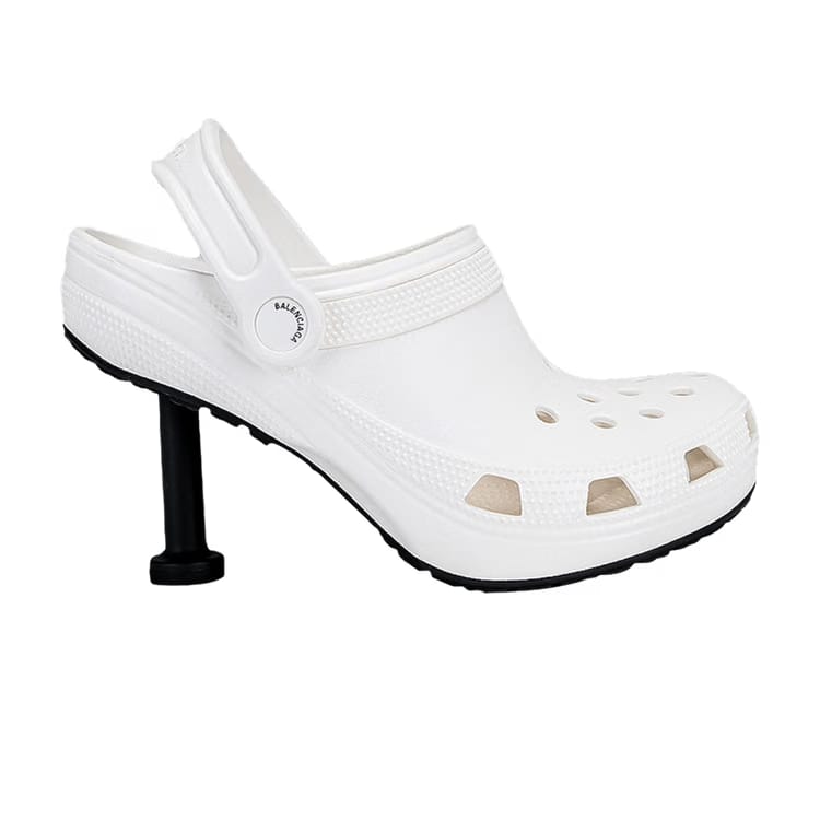 Crocs x Balenciaga Wmns Logo Debossed Pumps 'White'